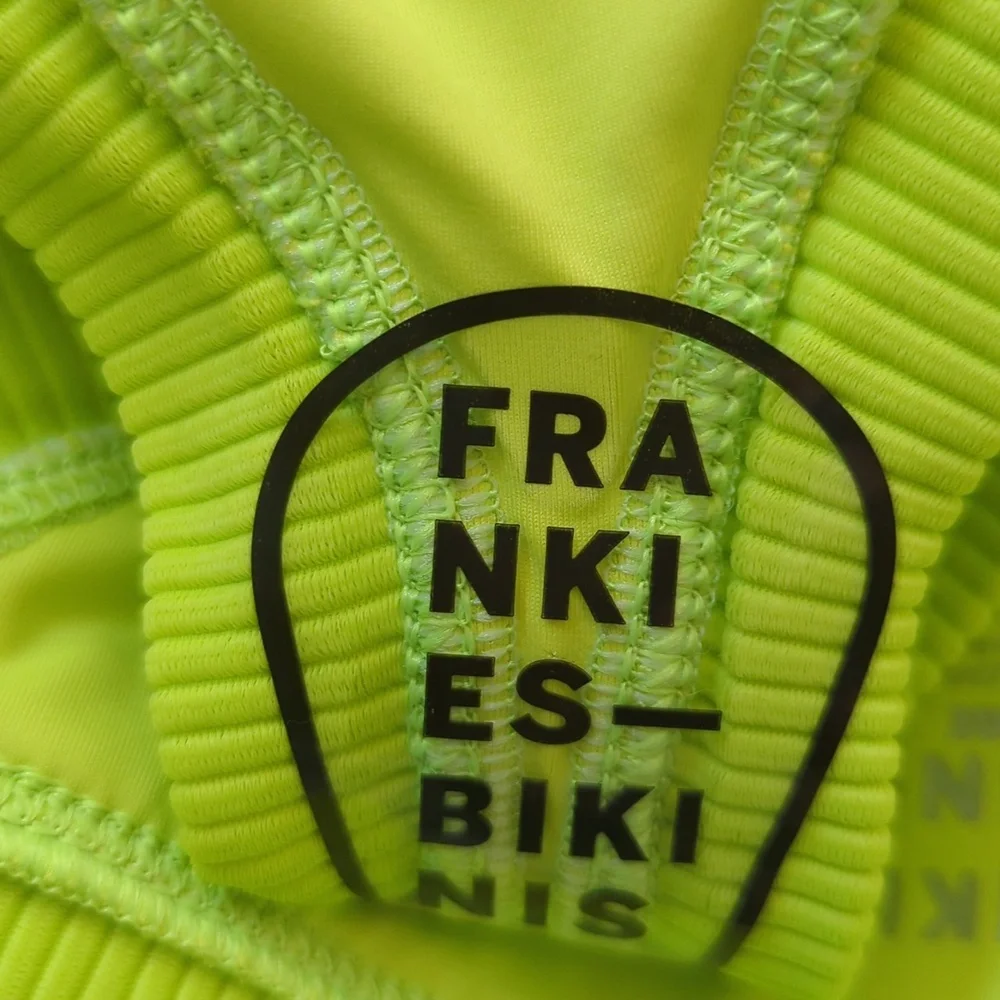 Frankie's Cole Ribbed Bikini Bottom Slime Green L